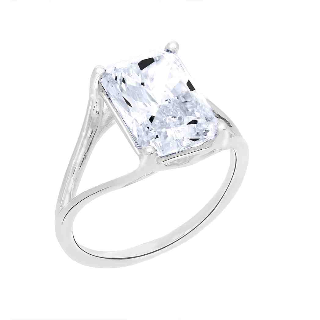 Radiant Solitaire  Lab Created Diamond Engagement Ring LR12994ART4.00